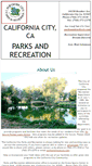 Mobile Screenshot of californiacityparksandrec.com